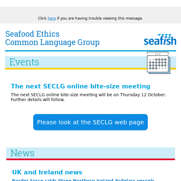 Seafood Ethics Common Language Group - August 2023 news alert
