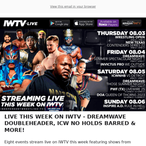 TONIGHT on IWTV - Wrestling Open & Texas Contenders Series!