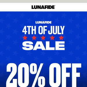 4TH OF JULY SALE NOW ON! SHOP 20% OFF 🥳
