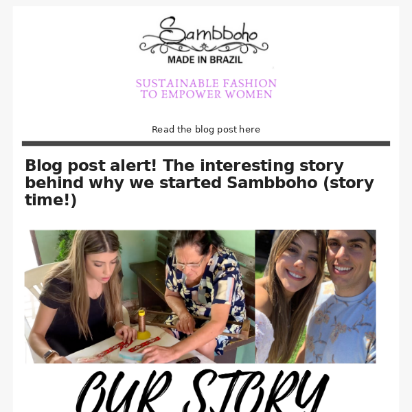 Story time! This is how we started Sambboho!