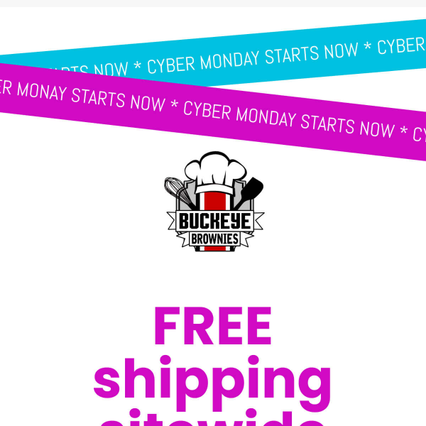 Cyber Monday! FREE Shipping 🏃‍♂️