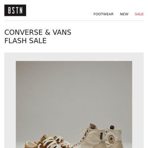 Flash Sale | 20% auf Converse & Vans! 💥