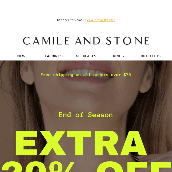 Extra 20% Off End OF Season On Now ⚡