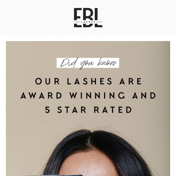 We are known for our lashes ⭐