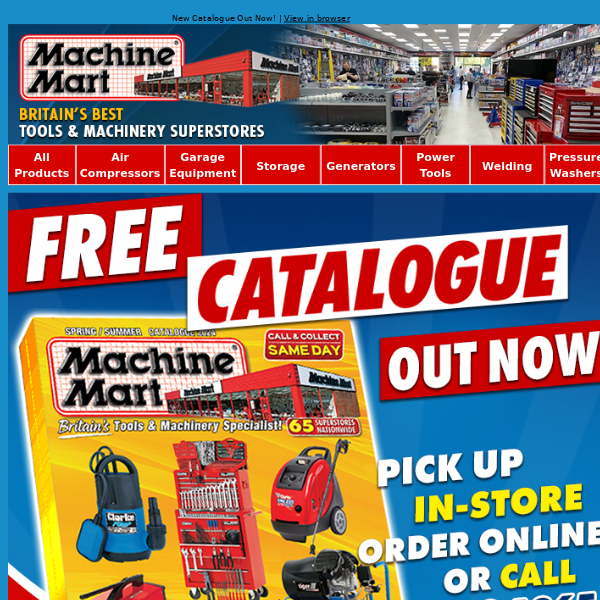 NEW 484 Page Catalogue Out Now! Order Or Pick Up Your Free Copy Today!