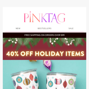 40% Off Holiday Items