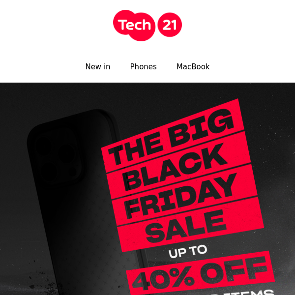 Huge Black Friday savings at Tech21