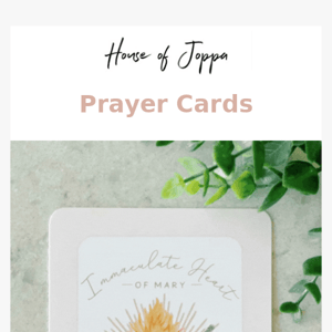 Have You Seen Our Beautiful Prayer Cards?
