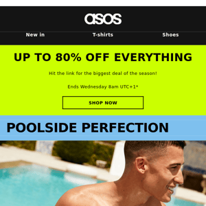 Ending: up to 80% off almost everything!
