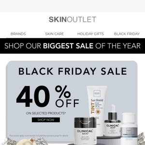 Shop Early, Save Big: 40% OFF SITEWIDE NOW!