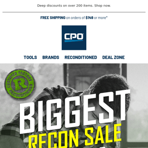 Biggest Reconditioned Sale of the Year Starts Today!