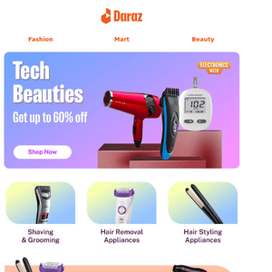 EXCLUSIVE discounts on Beauty Appliances 💇‍♀️