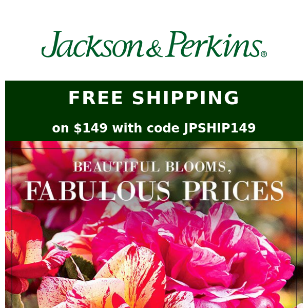 Bring on Spring with Free Shipping