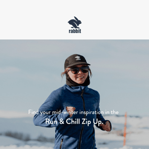 Your mid-winter inspiration—Run & Chill Zip Up
