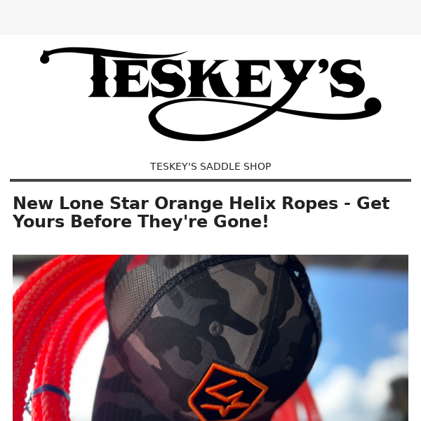 Limited-Time Offer: Orange Helix Ropes + Free Hat