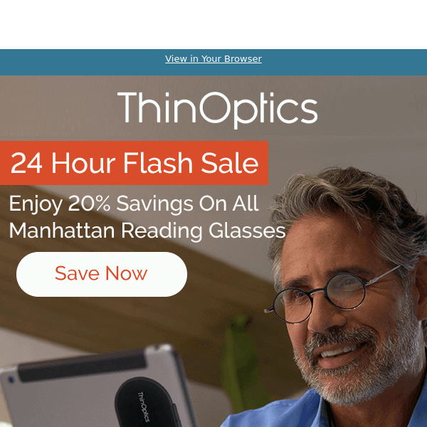 Today Only: 20% Off Manhattan Vision Solutions! - Thin Optics