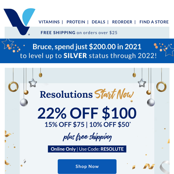 Here's up to 22% off for a healthy 2022!