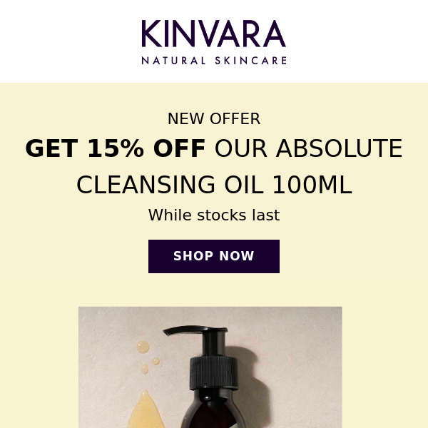 15% Off our Absolute Cleansing Oil 100ml ✨