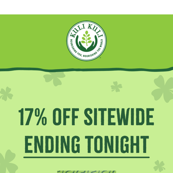 ☘️Last day to save 17% sitewide