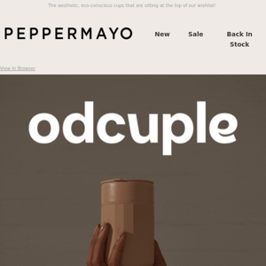 Just Launched: Odcuple 🤎 (Aka your new reusable cup!) - Peppermayo