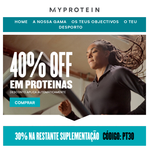 Compra PROTEINA com 40% de Desconto 😱