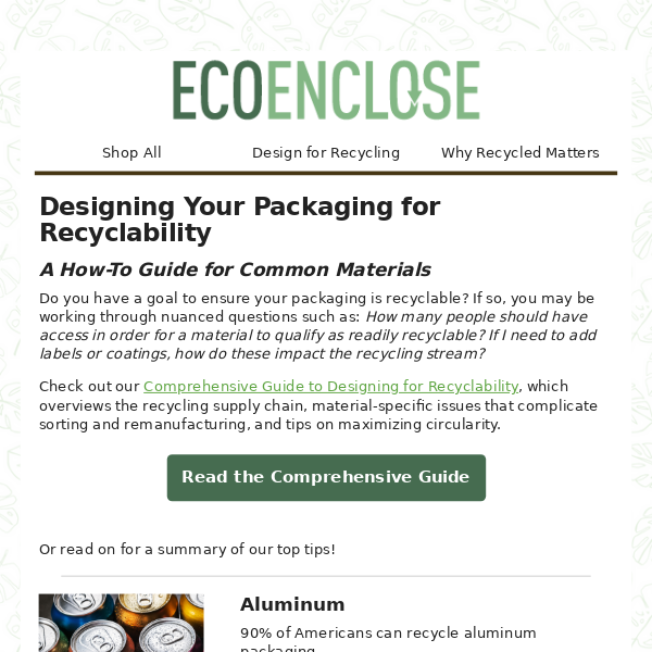 How to Design Packaging for Recyclability