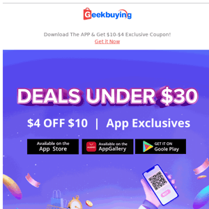 ⚡ $4 OFF $10 APP Exclusive | 🔥Black Friday Offers!