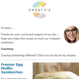 Freezer Egg Muffin Sandwiches