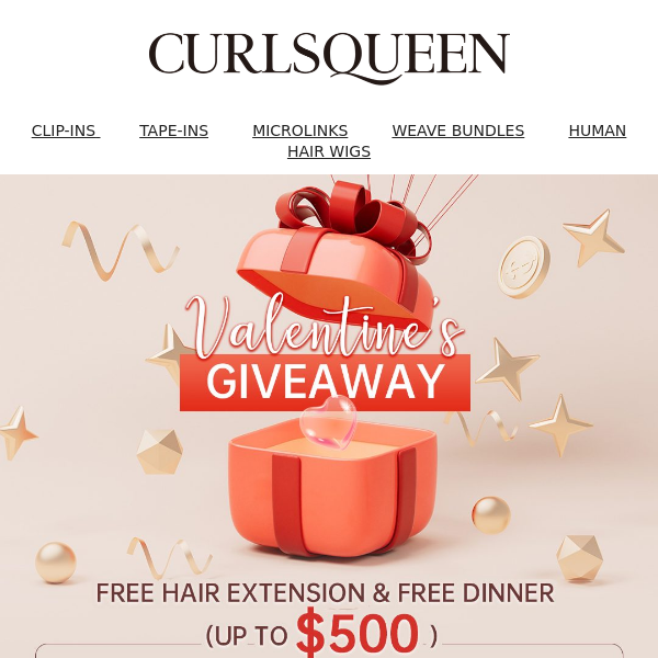 You WIN 1 Free Hair Extensions & Dinner