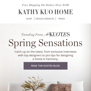 Spring Sensations -- Get Our Latest Design Stories 📰