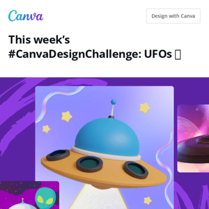 This #CanvaDesignChallenge comes in peace 👽🖖