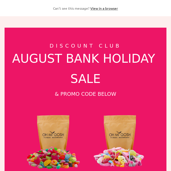 Vegan Discount Club 20% Off Sale!