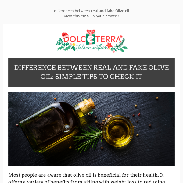 DIFFERENCE BETWEEN REAL AND FAKE OLIVE OIL