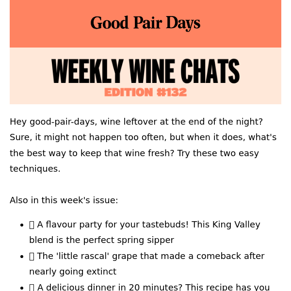 Weekly Wine Chats #132⛱