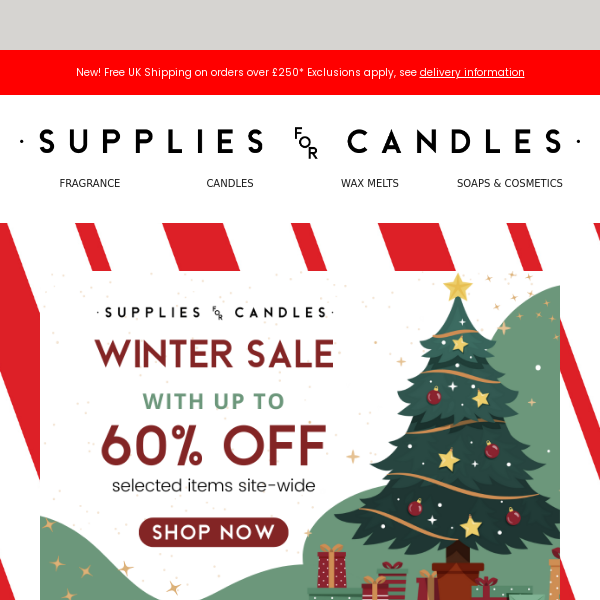 Our Winter Sale is LIVE Supplies For Candles!🎄🤩