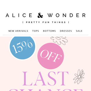 🧨LAST CHANCE🧨 - 15% Off Everything Ends Tonight