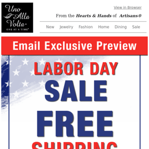 Labor Day Clearance Plus Free Shipping
