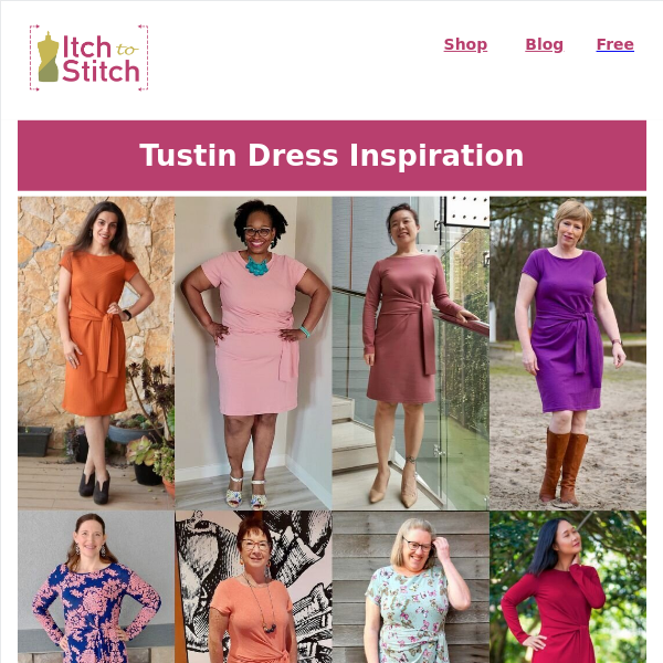 Last Hours: 20% Off Tustin Dress Pattern