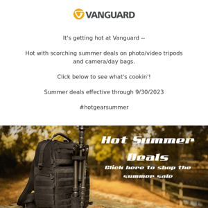 Camera tripods & bags are hot this summer