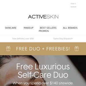 Claim your FREE Luxurious Self-Care Duo | Today Only! 💆💛