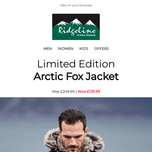 Save £120. The Arctic Fox Jacket now just £129.99