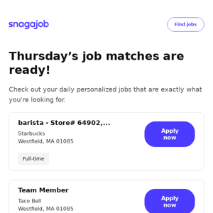 Personalized job matches for March 21, 2024