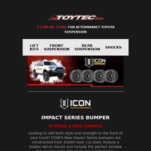 Icon Impact bumpers are here!