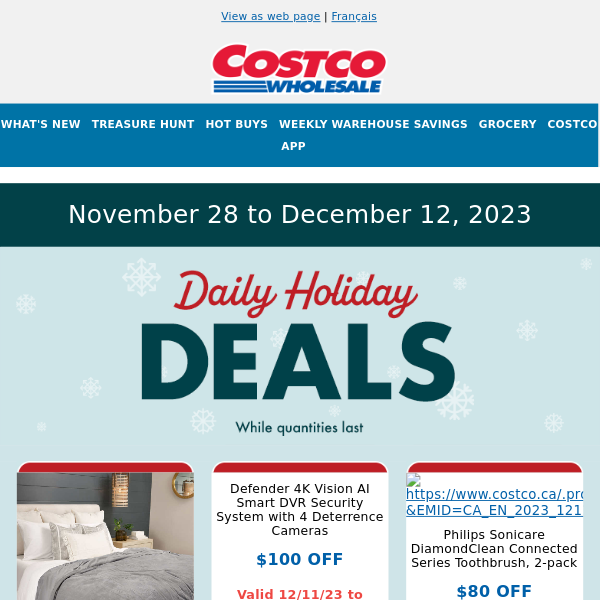 Unwrap day 14 deals — Daily Holiday Deals continue on Costco.ca!