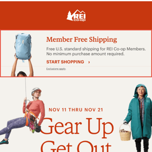 On Now! Gear Up Get Out & Save Up to 30%