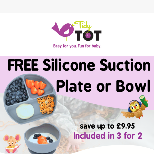 🍳 Free Weaning Plate or Bowl! Save up to £9.95! 🍳