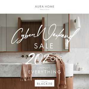 ⚫ 20% OFF (almost) EVERYTHING ⚫ CYBER WEEKEND SALE ⚫