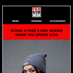Spend $150, score a FREE 2-Way Beanie valued at $29.95!