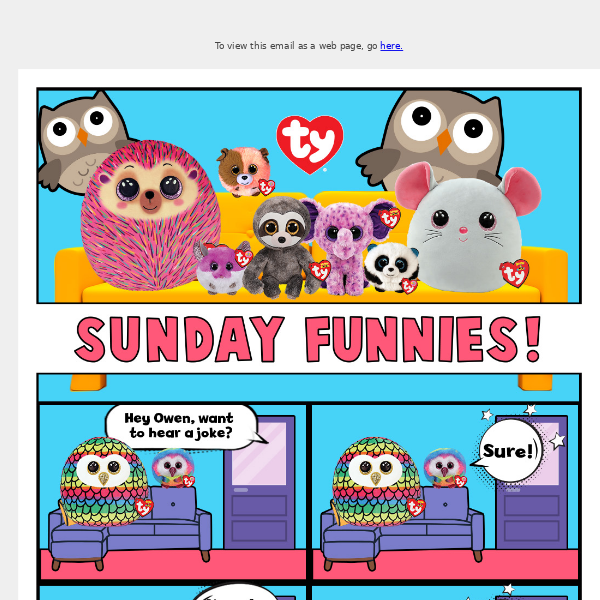 Owl you need are Sunday Funnies!