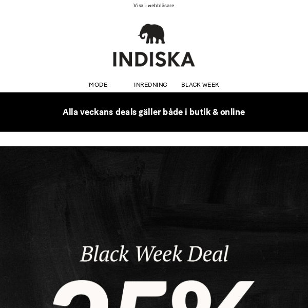 25% på ALLT!